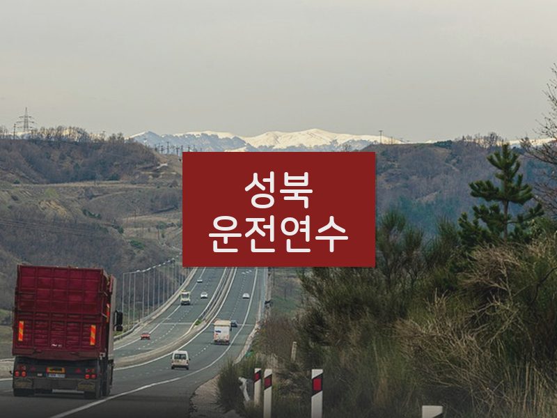 성북운전연수 후기