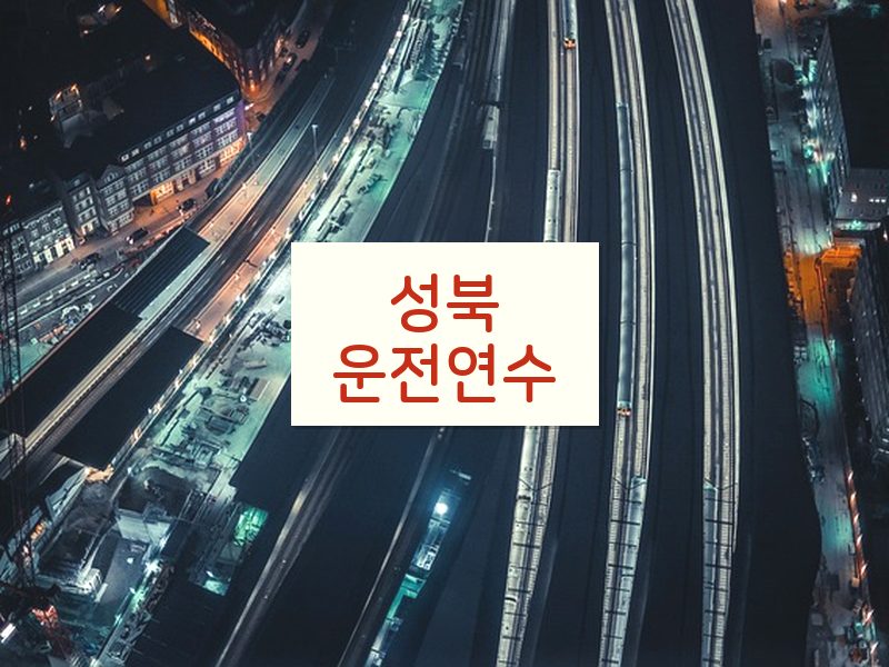 성북운전연수 후기