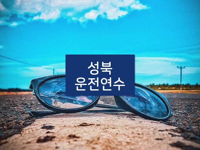 성북운전연수 후기