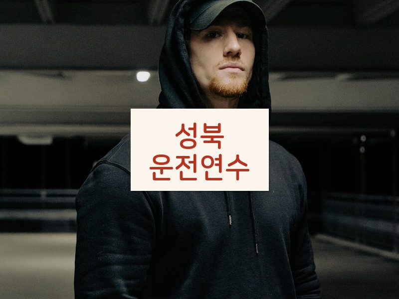 성북운전연수 후기