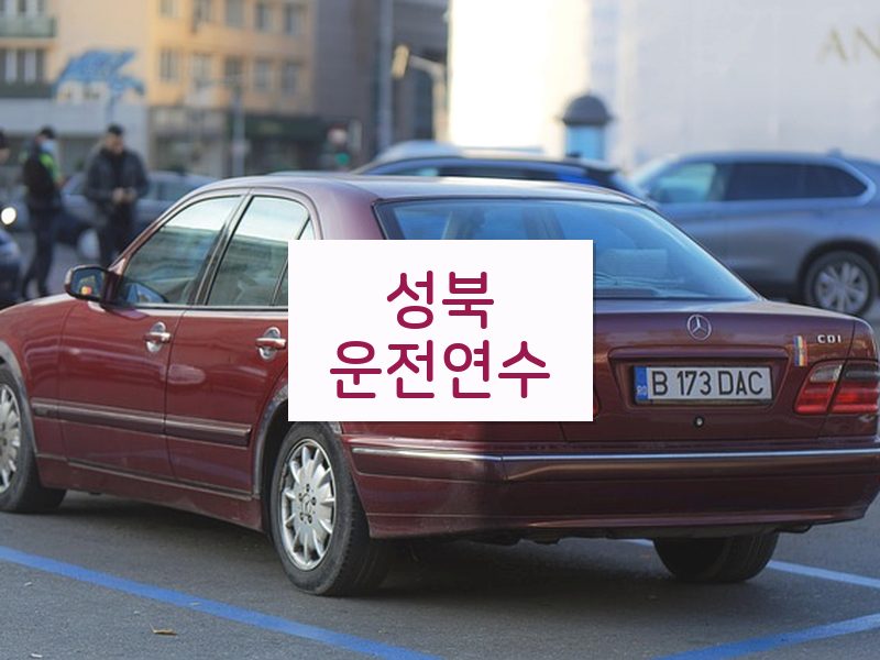 성북운전연수 후기