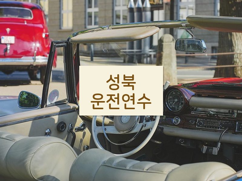 성북운전연수 후기