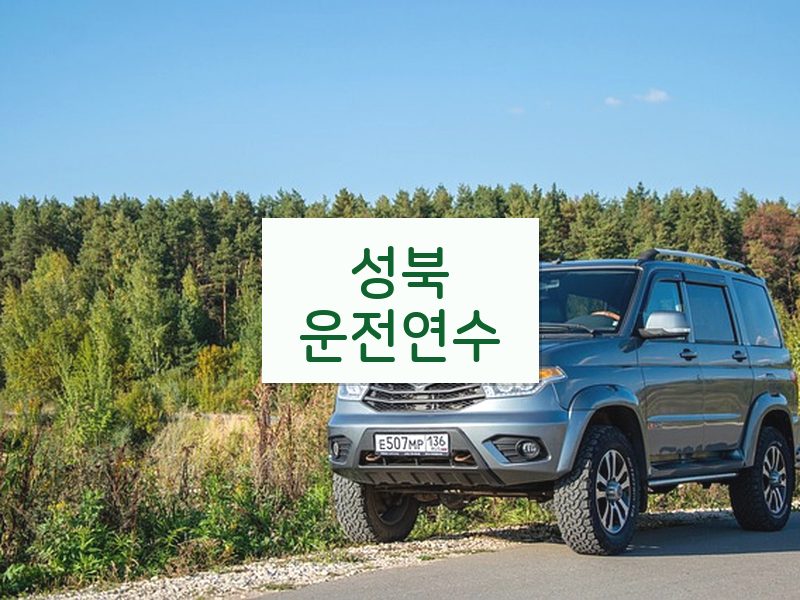 성북운전연수 후기