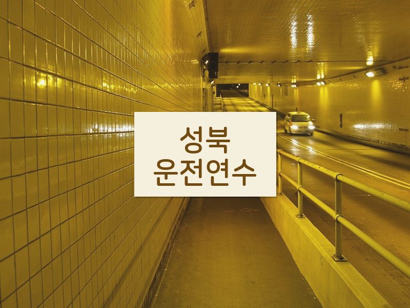 성북운전연수 후기