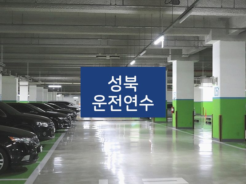 성북운전연수 후기