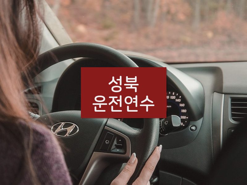 성북운전연수 후기