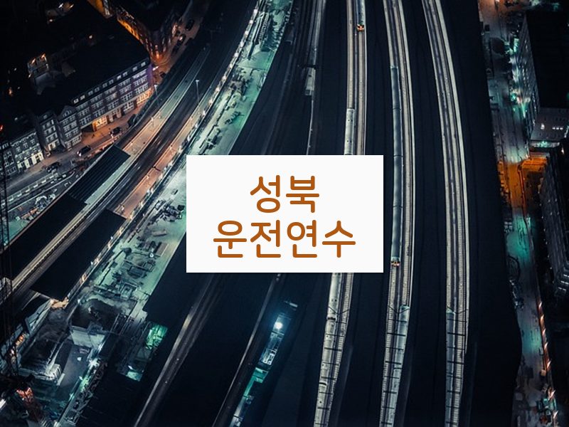 성북운전연수 후기
