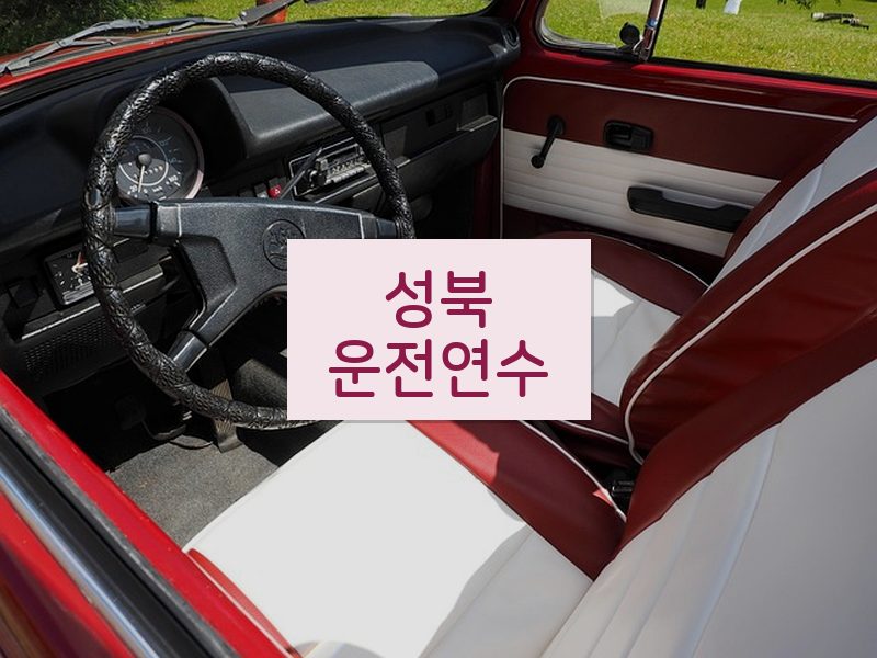 성북운전연수 후기