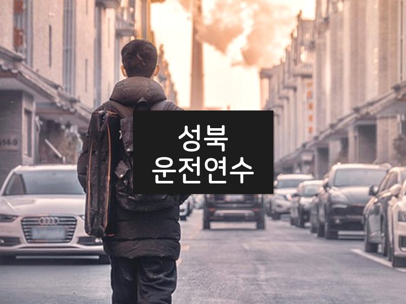 성북운전연수 후기