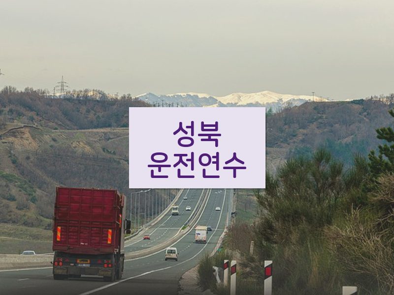 성북운전연수 후기
