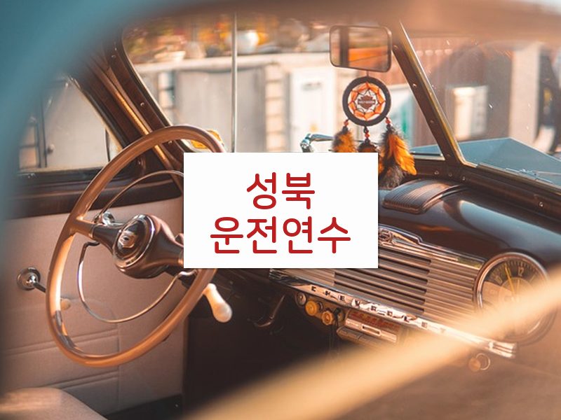 성북운전연수 후기