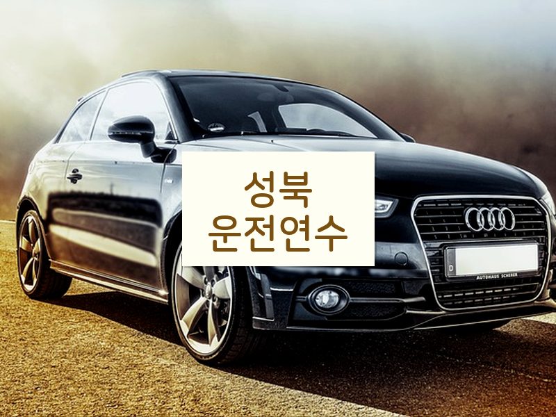 성북운전연수 후기