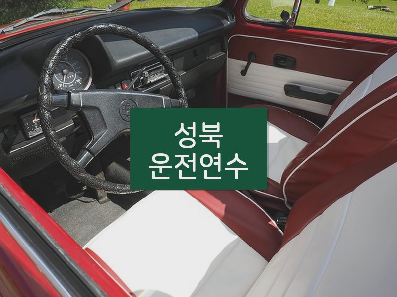성북운전연수 후기