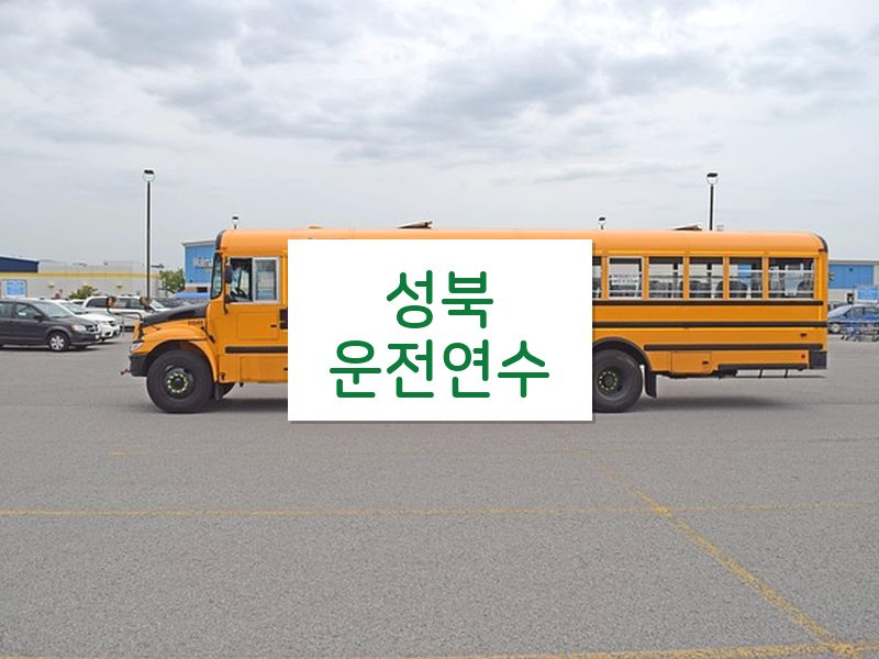 성북운전연수 후기
