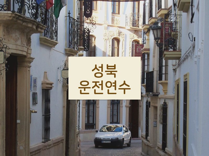 성북운전연수 후기