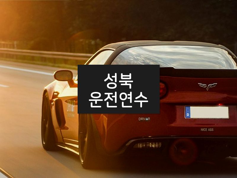 성북운전연수 후기