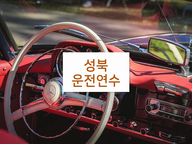 성북운전연수 후기