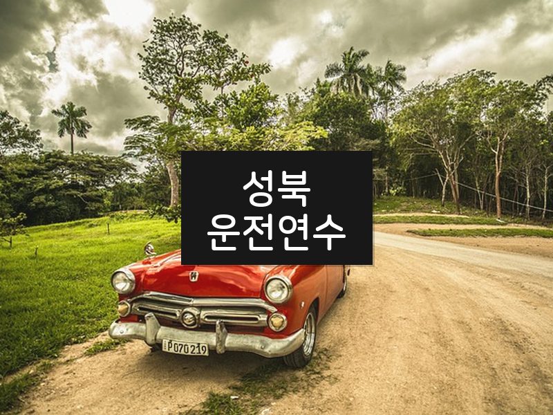 성북운전연수 후기