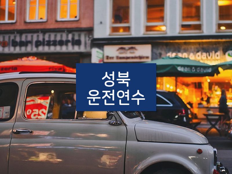 성북운전연수 후기
