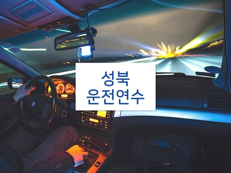 성북운전연수 후기