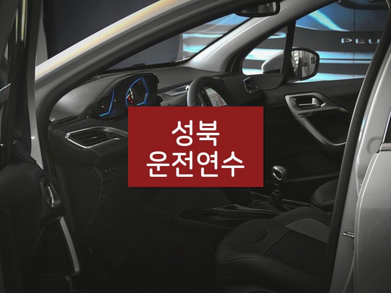 성북운전연수 후기