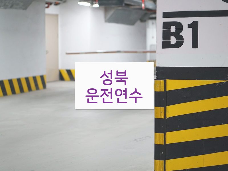 성북운전연수 후기