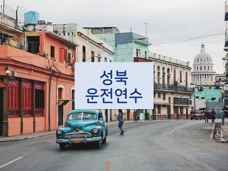 성북운전연수 후기