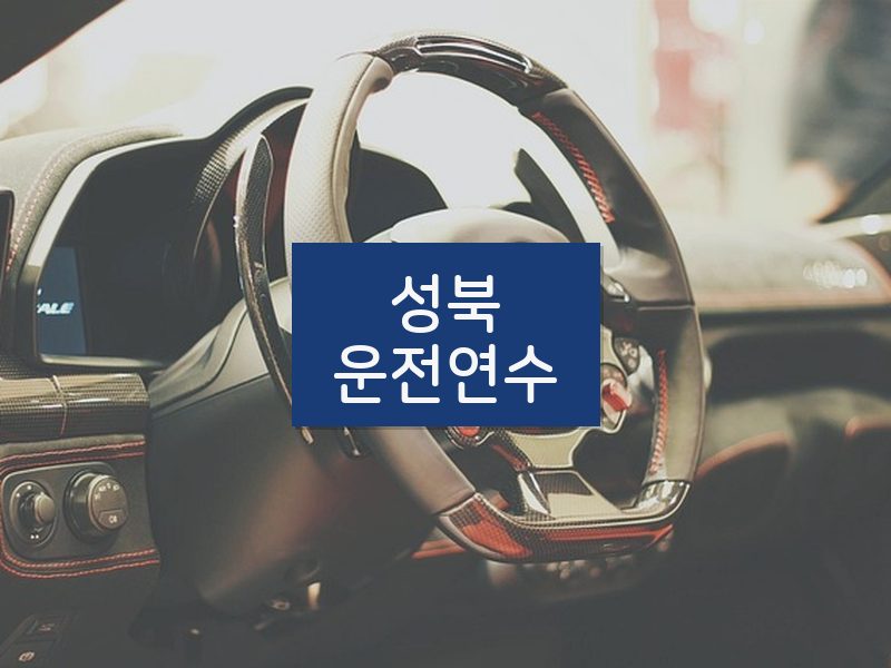 성북운전연수 후기