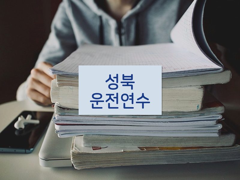 성북운전연수 후기