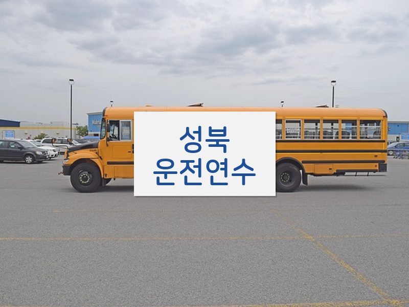 성북운전연수 후기