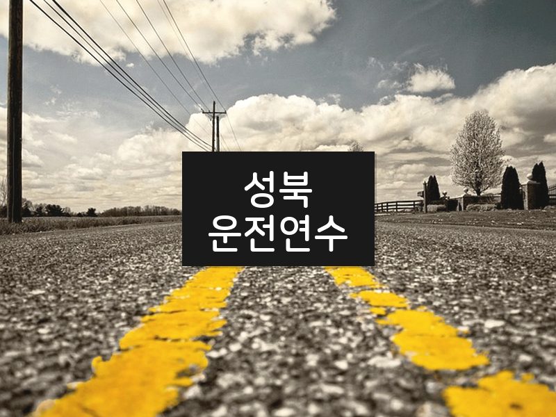성북운전연수 후기