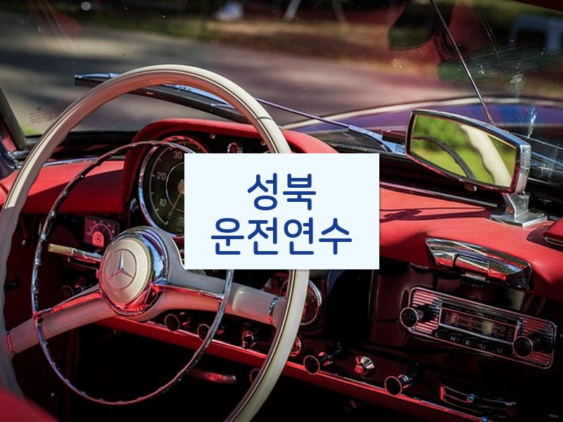 성북운전연수 후기