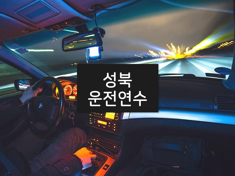 성북운전연수 후기