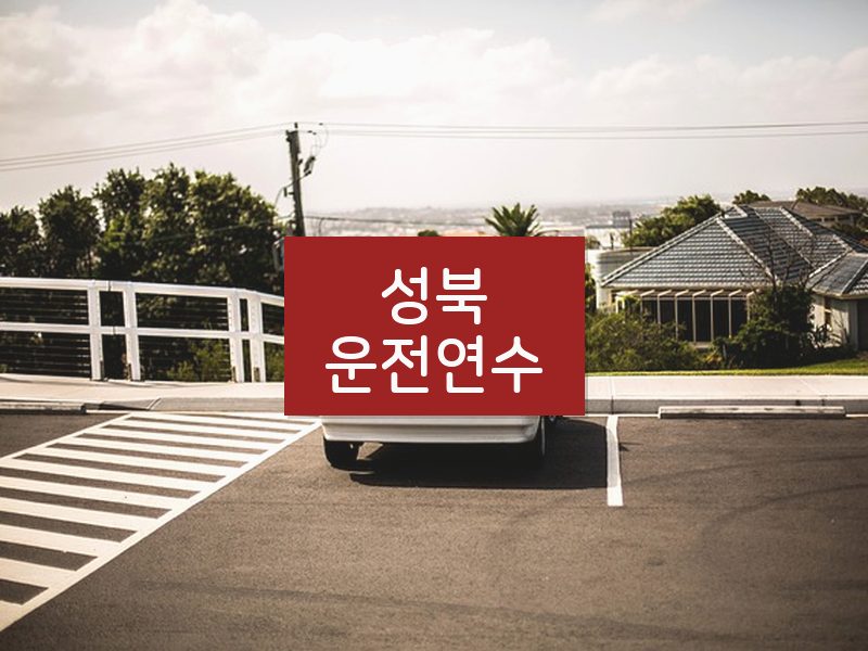 성북운전연수 후기