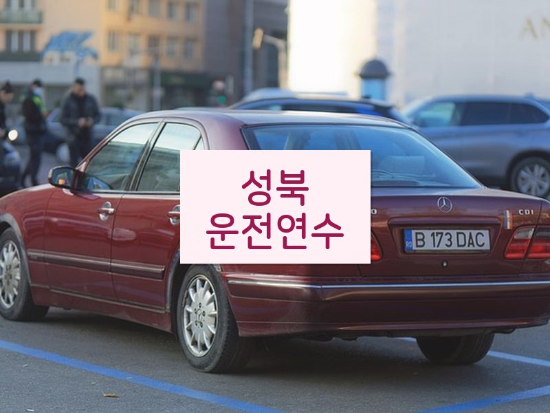 성북운전연수 후기