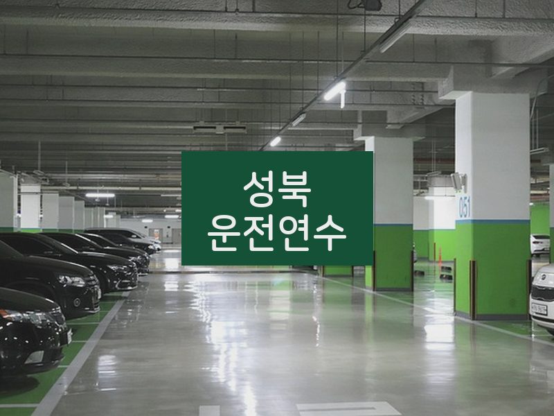 성북운전연수 후기