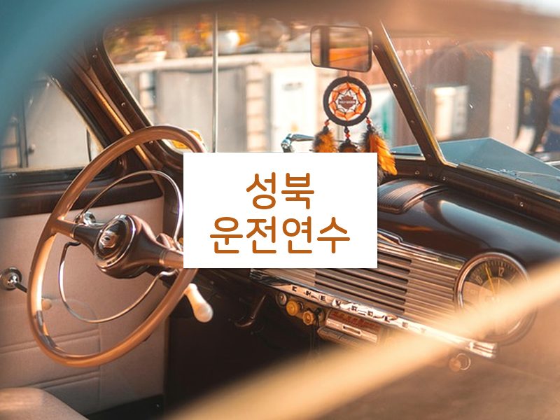 성북운전연수 후기