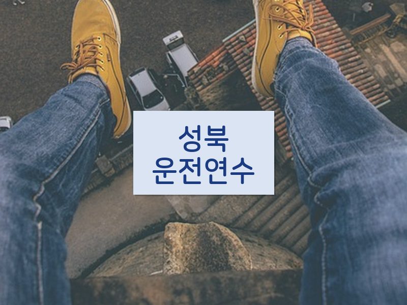성북운전연수 후기