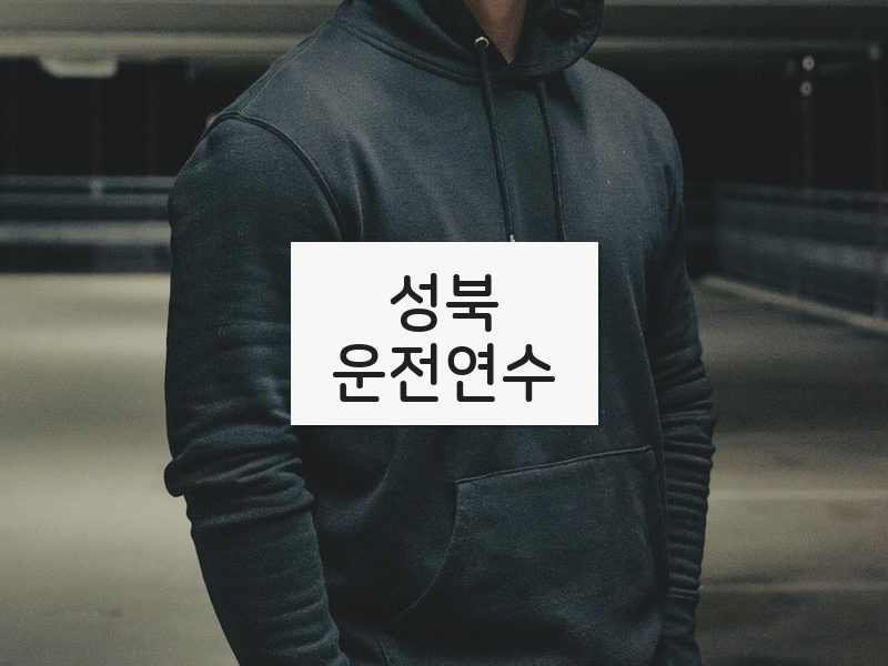 성북운전연수 후기