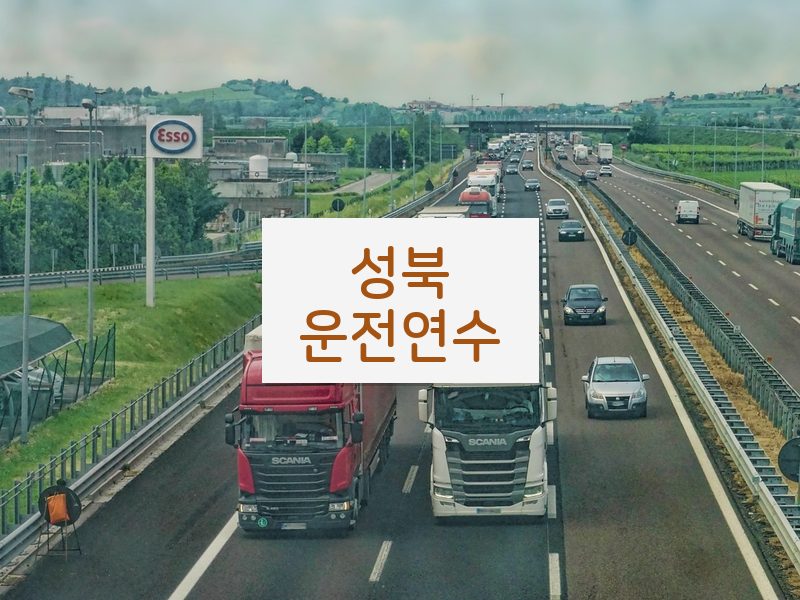 성북운전연수 후기