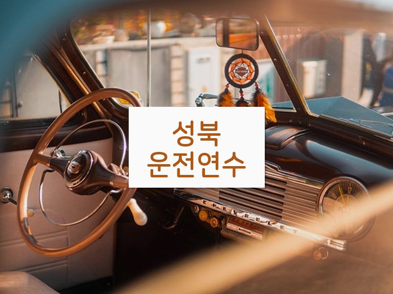 성북운전연수 후기