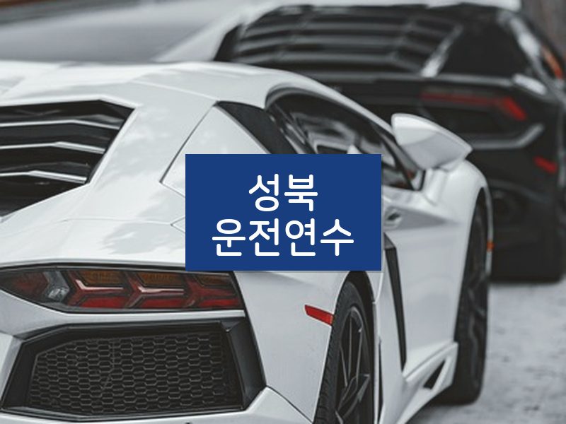 성북운전연수 후기