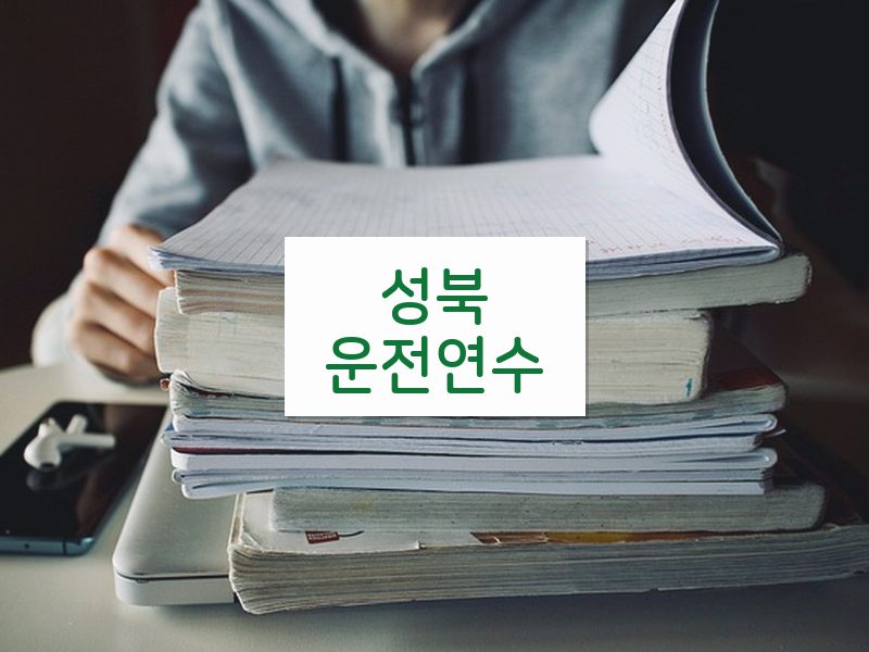 성북운전연수 후기