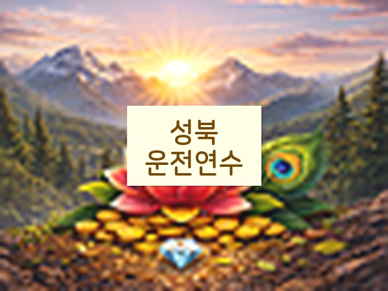 성북운전연수 후기