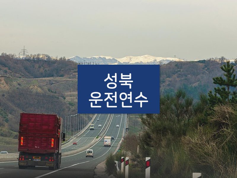 성북운전연수 후기
