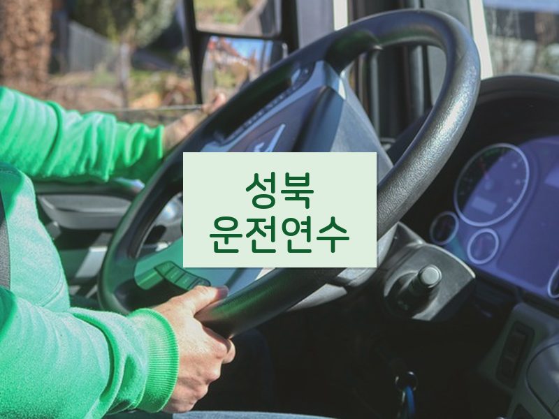 성북운전연수 후기