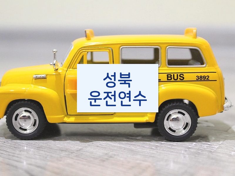 성북운전연수 후기