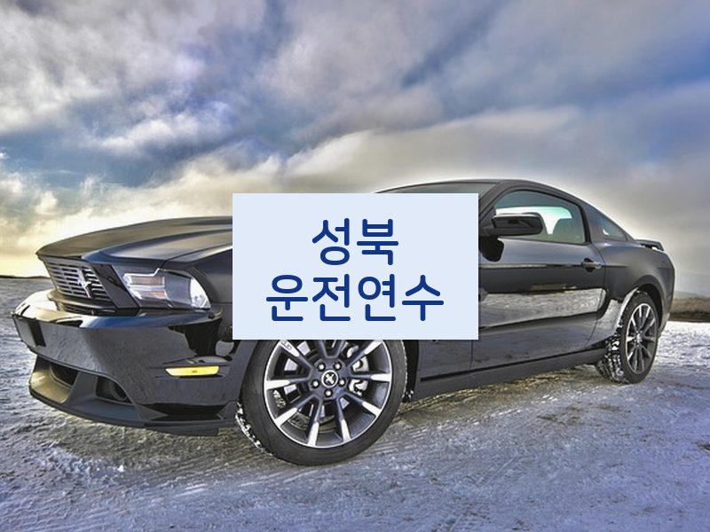 성북운전연수 후기
