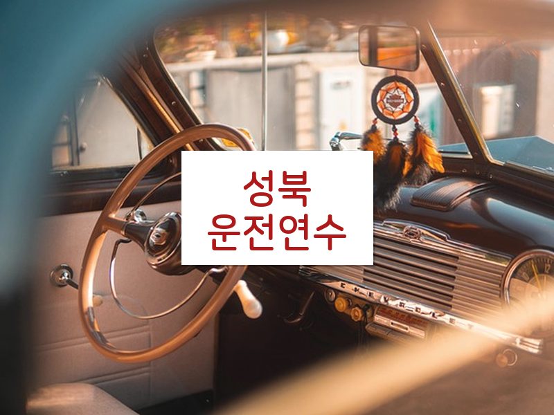 성북운전연수 후기