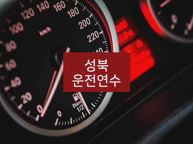 성북운전연수 후기